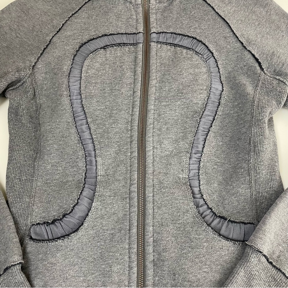 lululemon Scuba Full Zip Hoodie Special Edition Gray Sz 4 - Picture 8 of 14